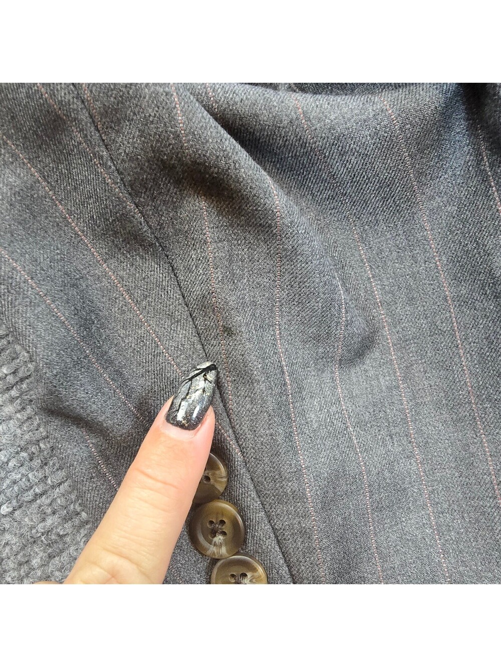 Lauren Ralph Lauren Gray Pinstripe Sport Coat Men's Estimated 40 - Picture 10 of 10